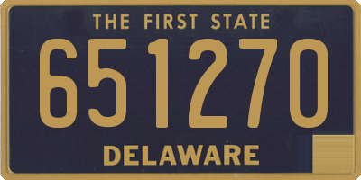 DE license plate 651270