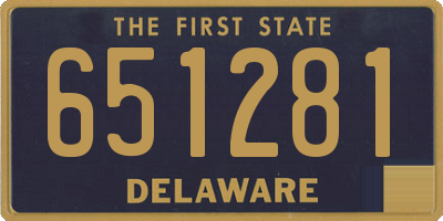 DE license plate 651281