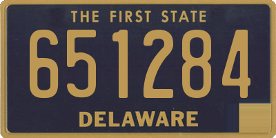 DE license plate 651284