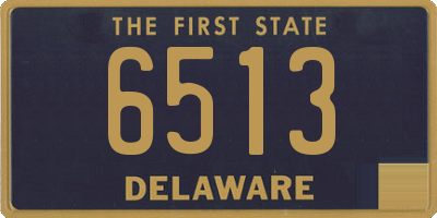 DE license plate 6513