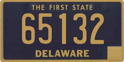 DE license plate 65132