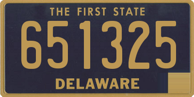 DE license plate 651325