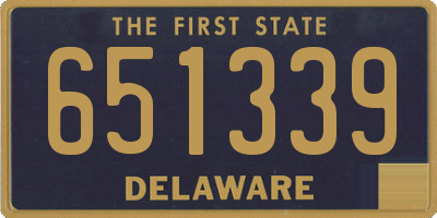 DE license plate 651339