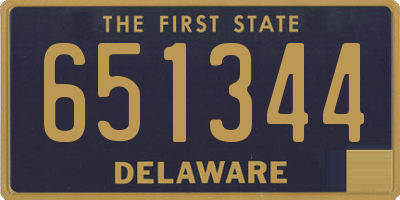DE license plate 651344