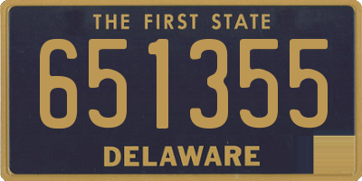 DE license plate 651355