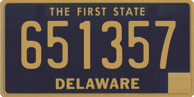 DE license plate 651357
