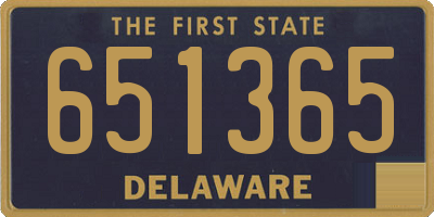 DE license plate 651365