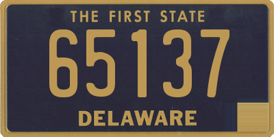 DE license plate 65137