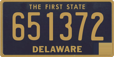 DE license plate 651372