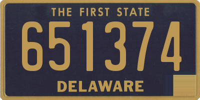 DE license plate 651374