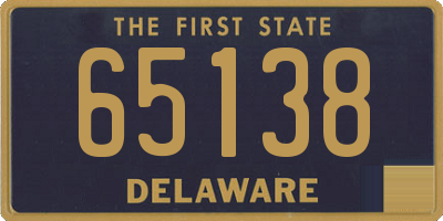 DE license plate 65138