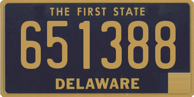DE license plate 651388