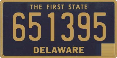 DE license plate 651395