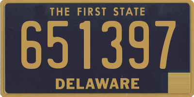 DE license plate 651397