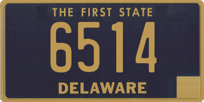 DE license plate 6514