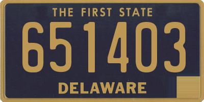 DE license plate 651403