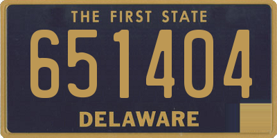 DE license plate 651404