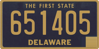DE license plate 651405