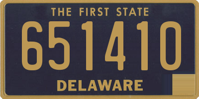 DE license plate 651410