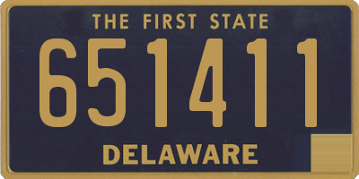 DE license plate 651411