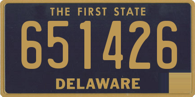 DE license plate 651426