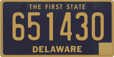 DE license plate 651430