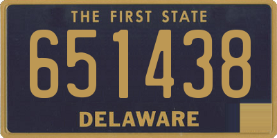 DE license plate 651438