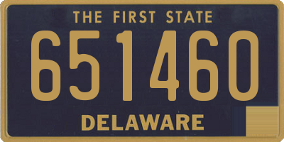 DE license plate 651460