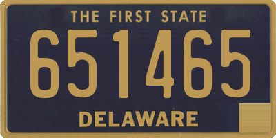 DE license plate 651465