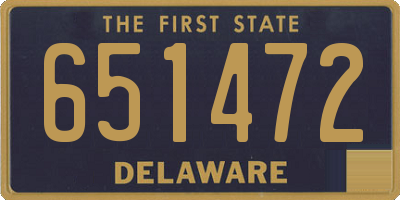 DE license plate 651472