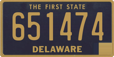 DE license plate 651474