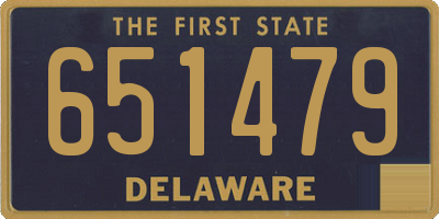 DE license plate 651479