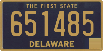DE license plate 651485