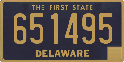 DE license plate 651495