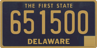 DE license plate 651500