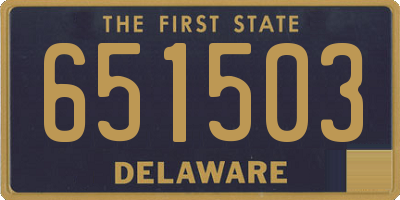 DE license plate 651503