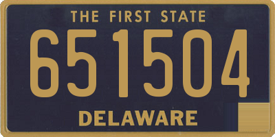 DE license plate 651504