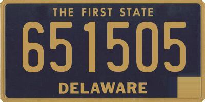 DE license plate 651505