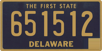 DE license plate 651512