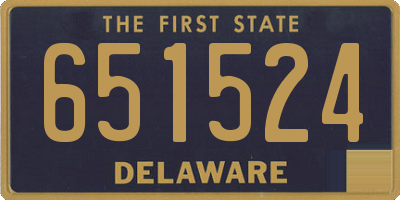DE license plate 651524