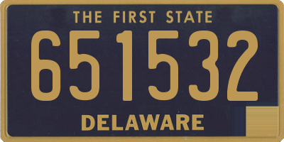 DE license plate 651532