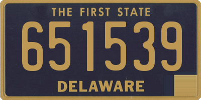 DE license plate 651539