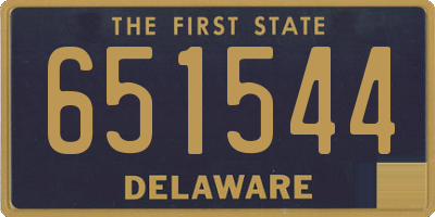 DE license plate 651544