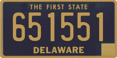 DE license plate 651551