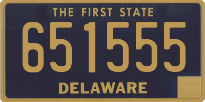 DE license plate 651555