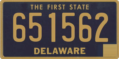 DE license plate 651562