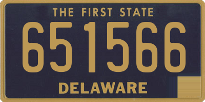 DE license plate 651566