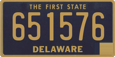 DE license plate 651576