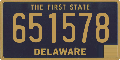 DE license plate 651578