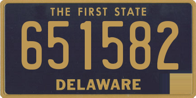 DE license plate 651582